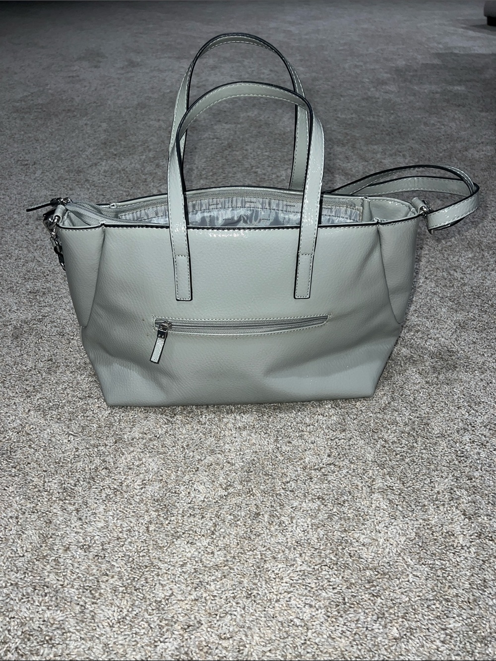 Carlos’s Women's Light Gray Handbag with Top Handles